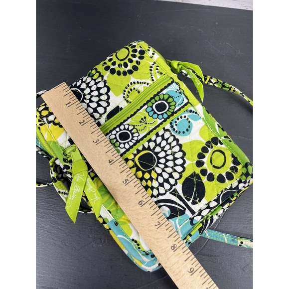 Vera Bradley Mini Hipster in Lime's Up Crossbody Purse Handbag - Picture 6 of 9